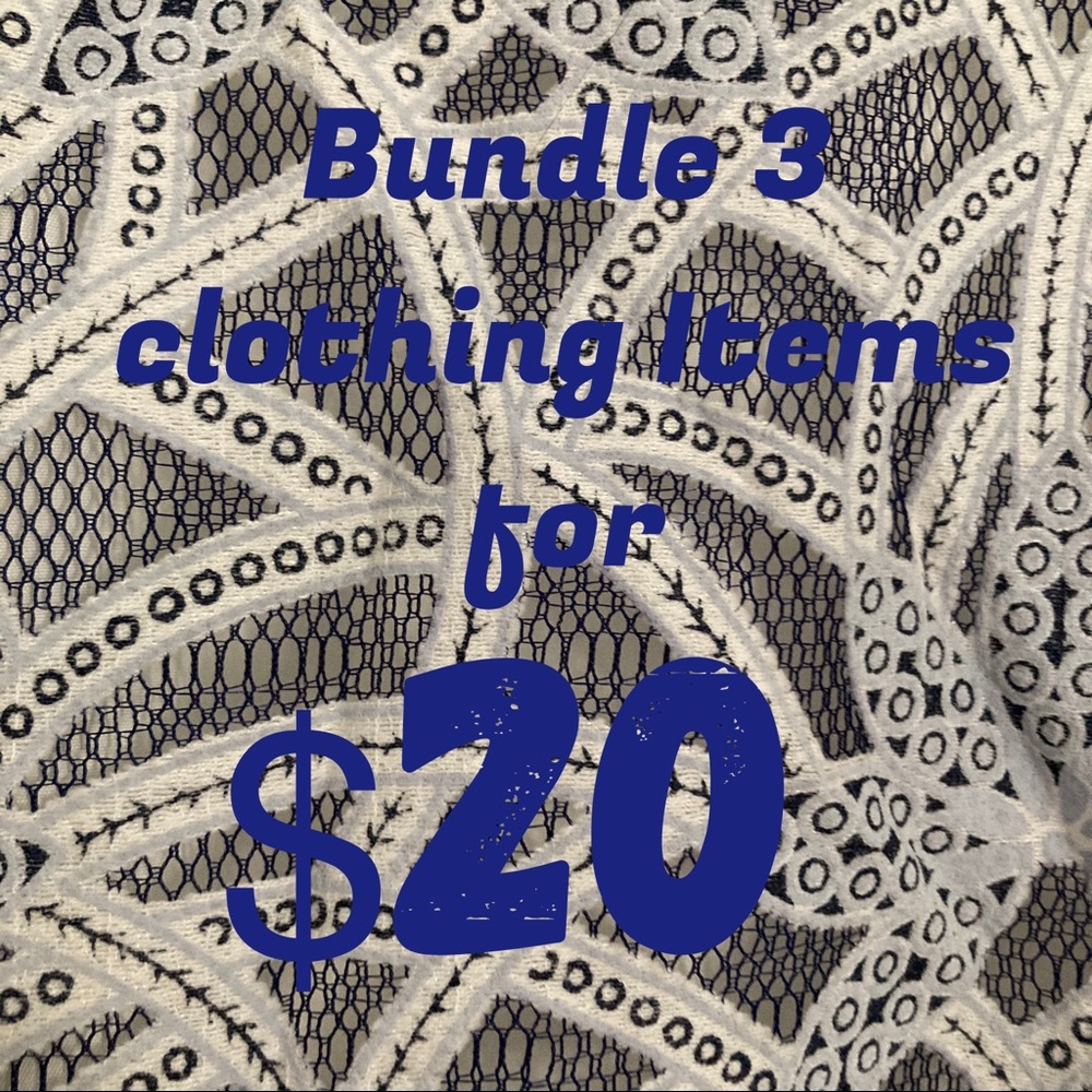 ♥️ 3/$20 ALL CLOTHING
